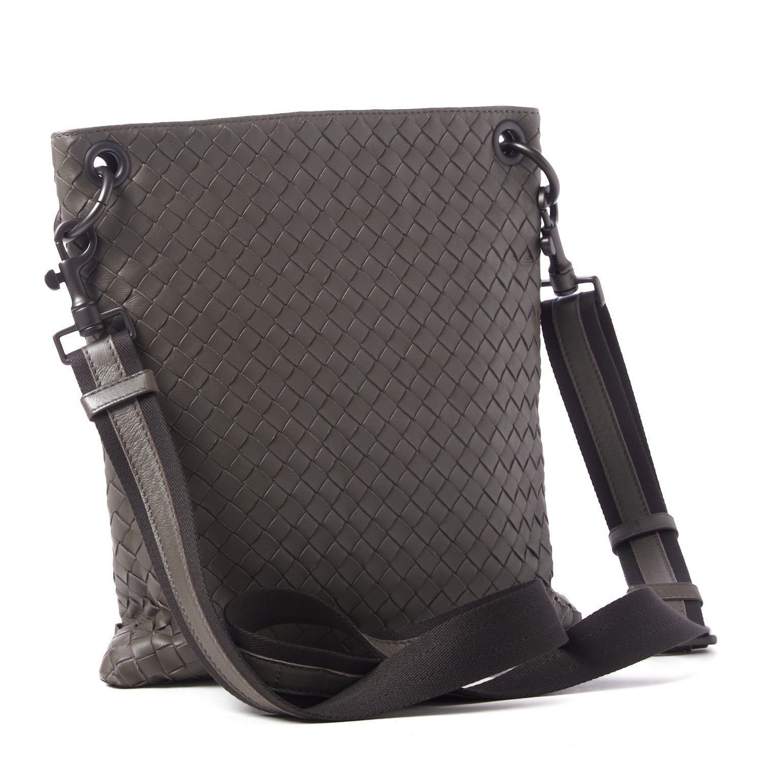 Bottega Veneta Nappa Intrecciato VN Crossbody Messenger Bag Shadow 2 of 7