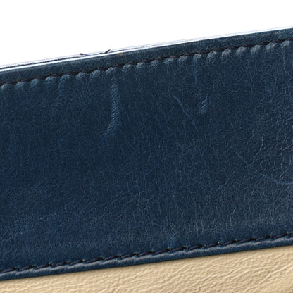 Chanel Glazed Calfskin Boy Satchel Flap Blue 11 of 11