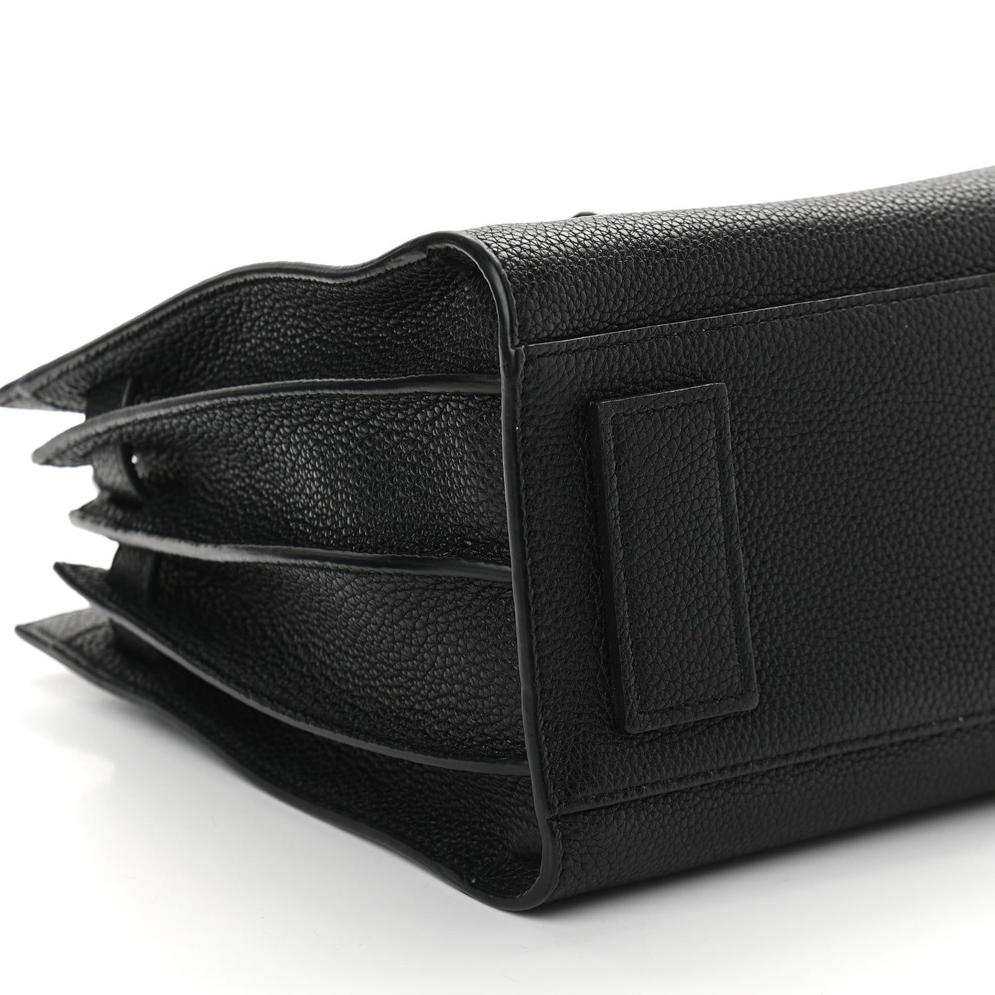 Grained Calfskin Baby Sac De Jour Souple Black