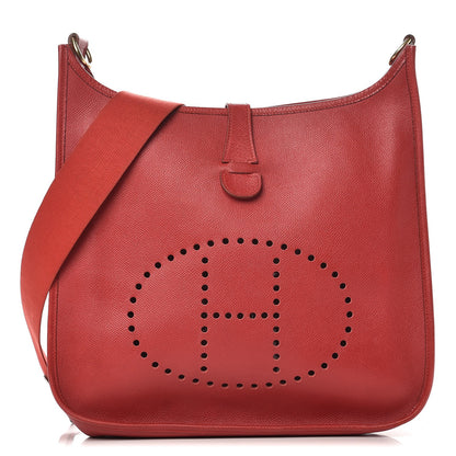 Hermes Courchevel Evelyne GM Rouge Vif 1 of 15