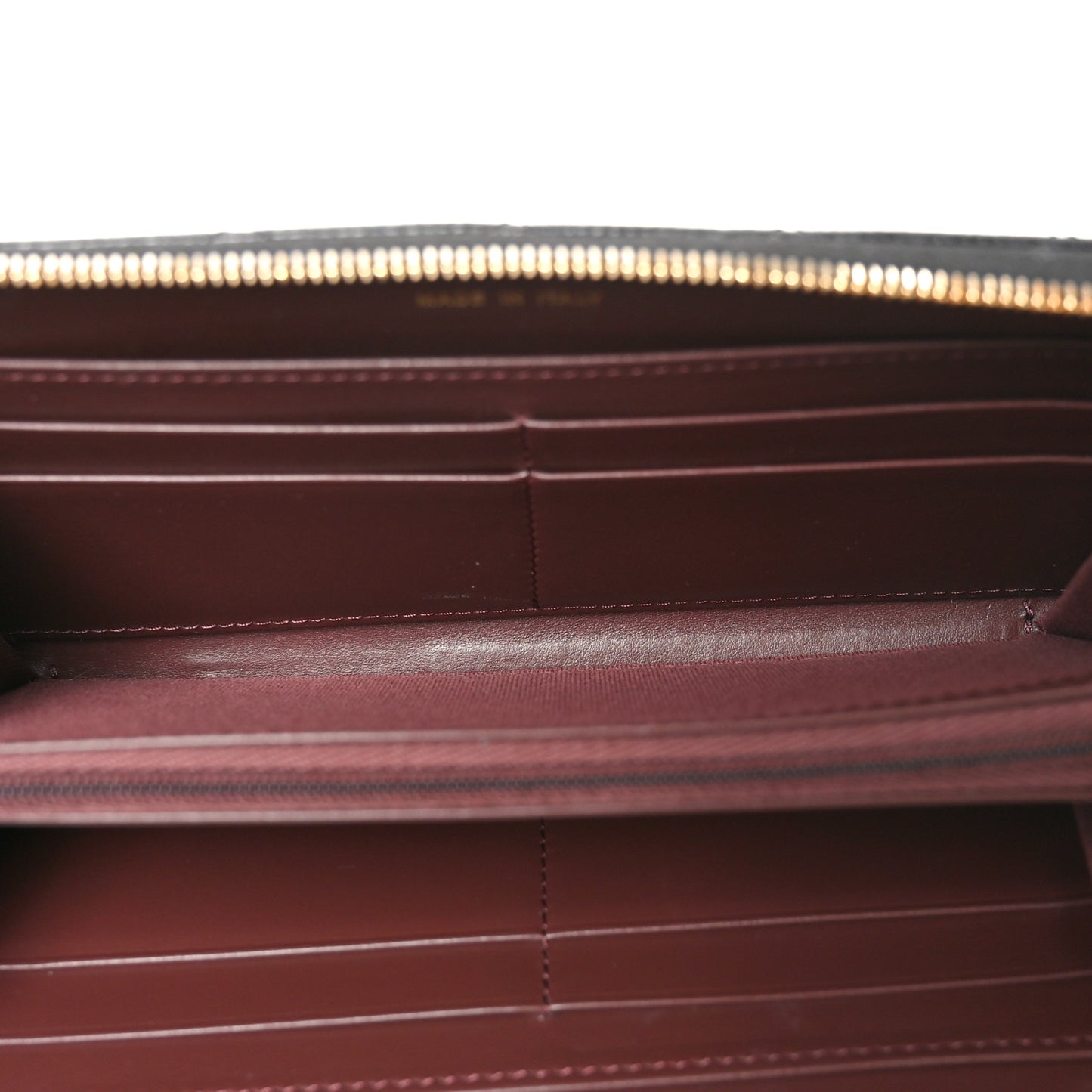 Caviar Quilted Large Gusset Zip Around Wallet Black