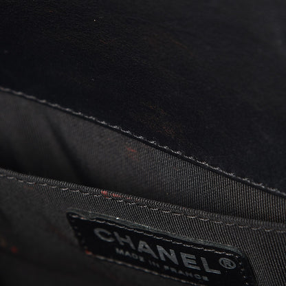 Chanel Goatskin Quilted Small Boy Top Handle Flap Black 8 of 11