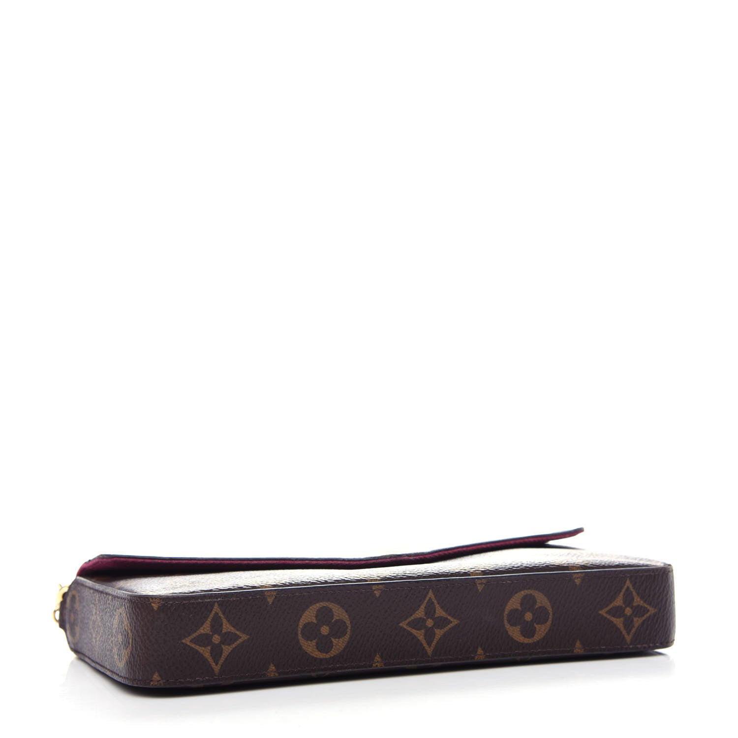 Louis Vuitton Monogram Pochette Felicie Chain Wallet Fuchsia 4 of 11