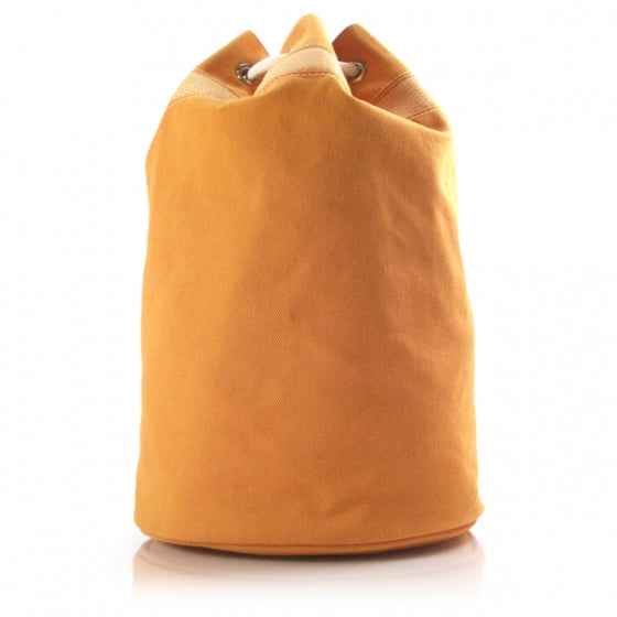 Hermes Toile Paris Saint Malo Hermarin GM Sea Bag Laterite 1 of 9