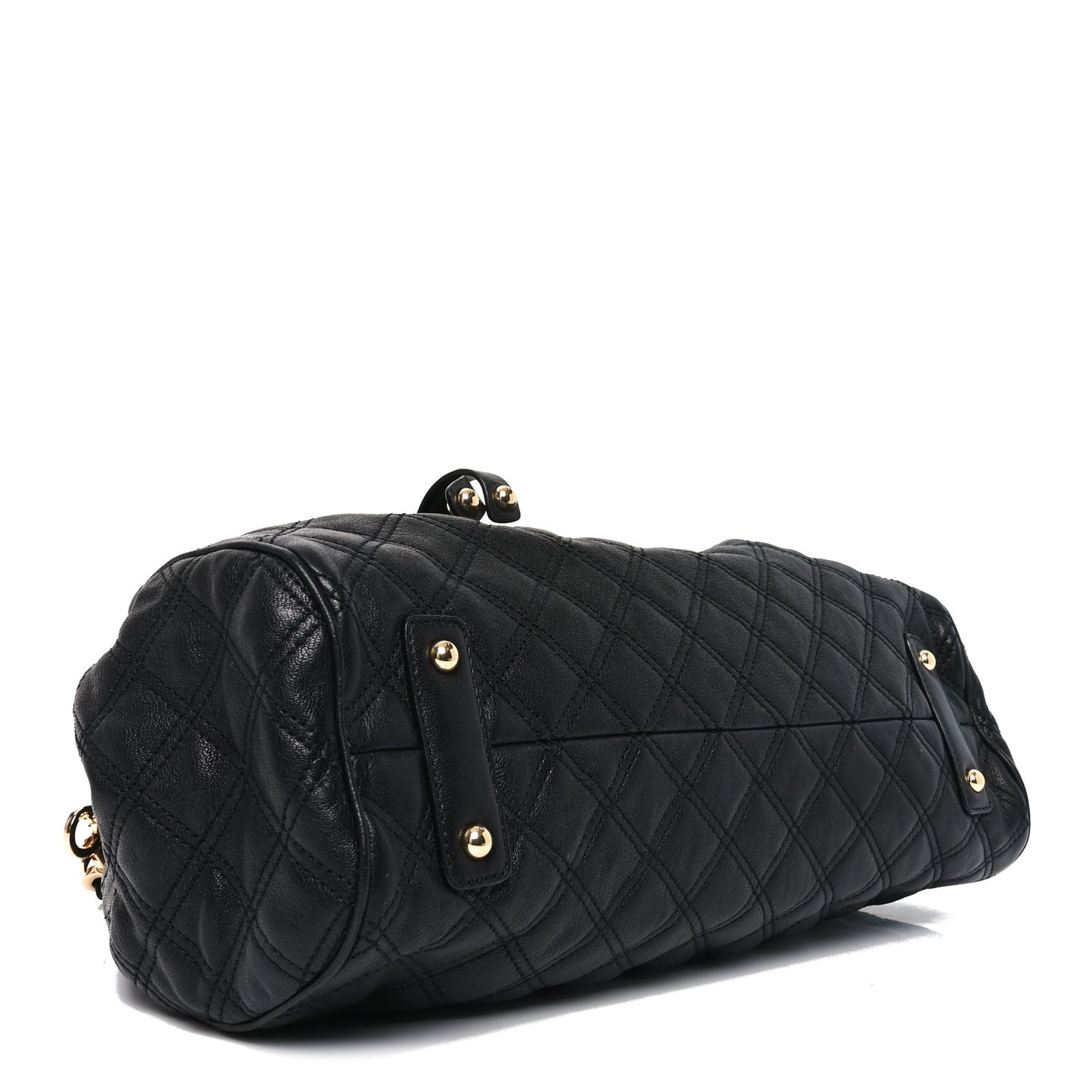 Calfskin Quilted Stam Black