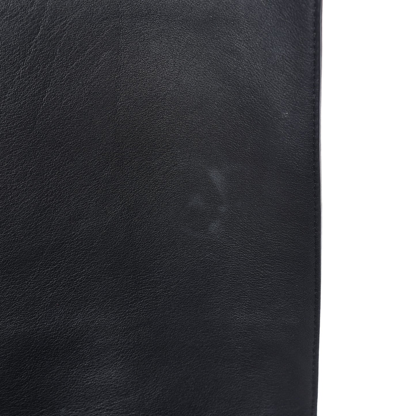 Grained Calfskin Studded Medium Shark Lock Satchel Black