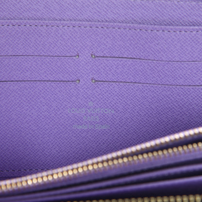 Louis Vuitton Monogram Multicolor Zippy Wallet Black Violet 6 of 7