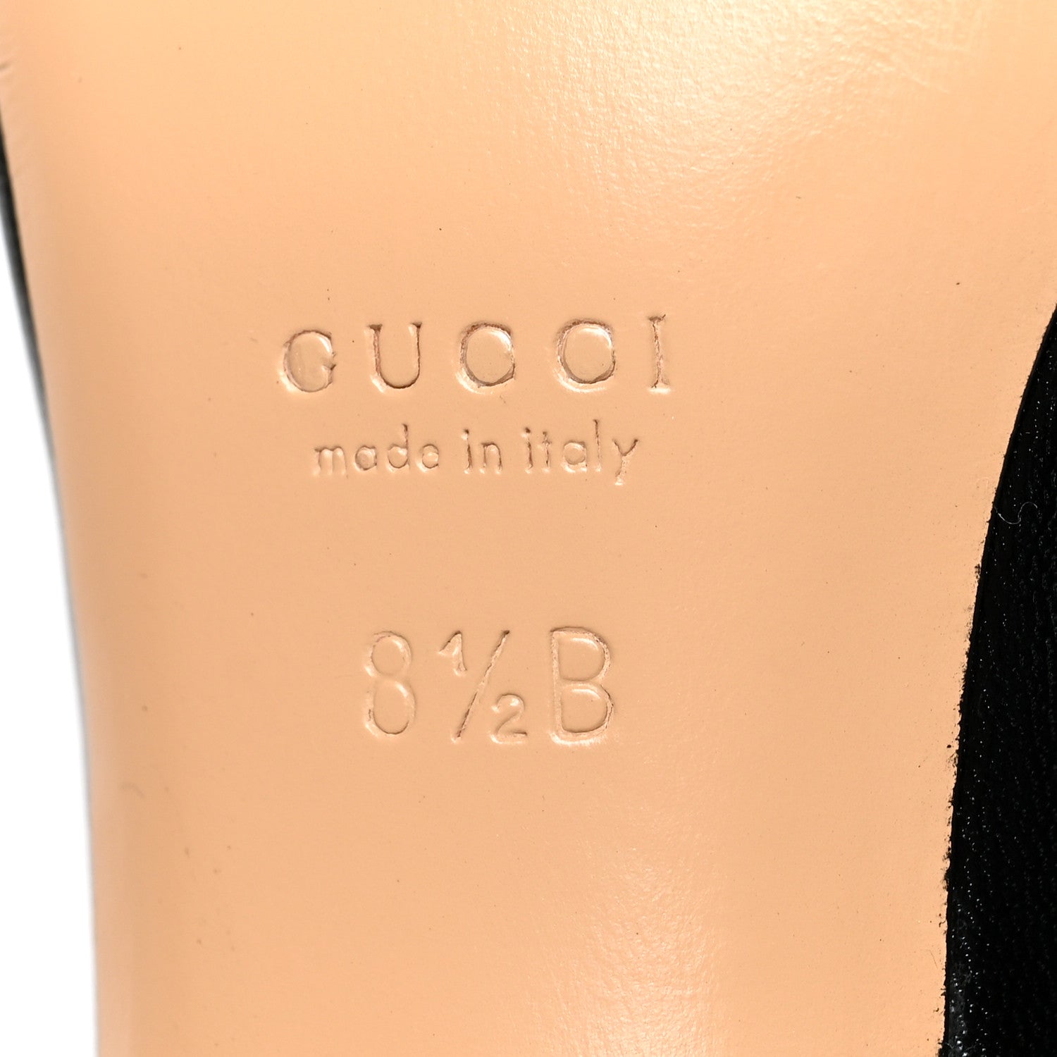 Gucci Calfskin GG Lifford Sandals 38.5 Black 7 of 8