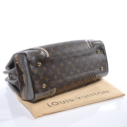 Louis Vuitton Monogram Python Alligator Monogramissime Exotic Shopper GM Gris 4 of 8