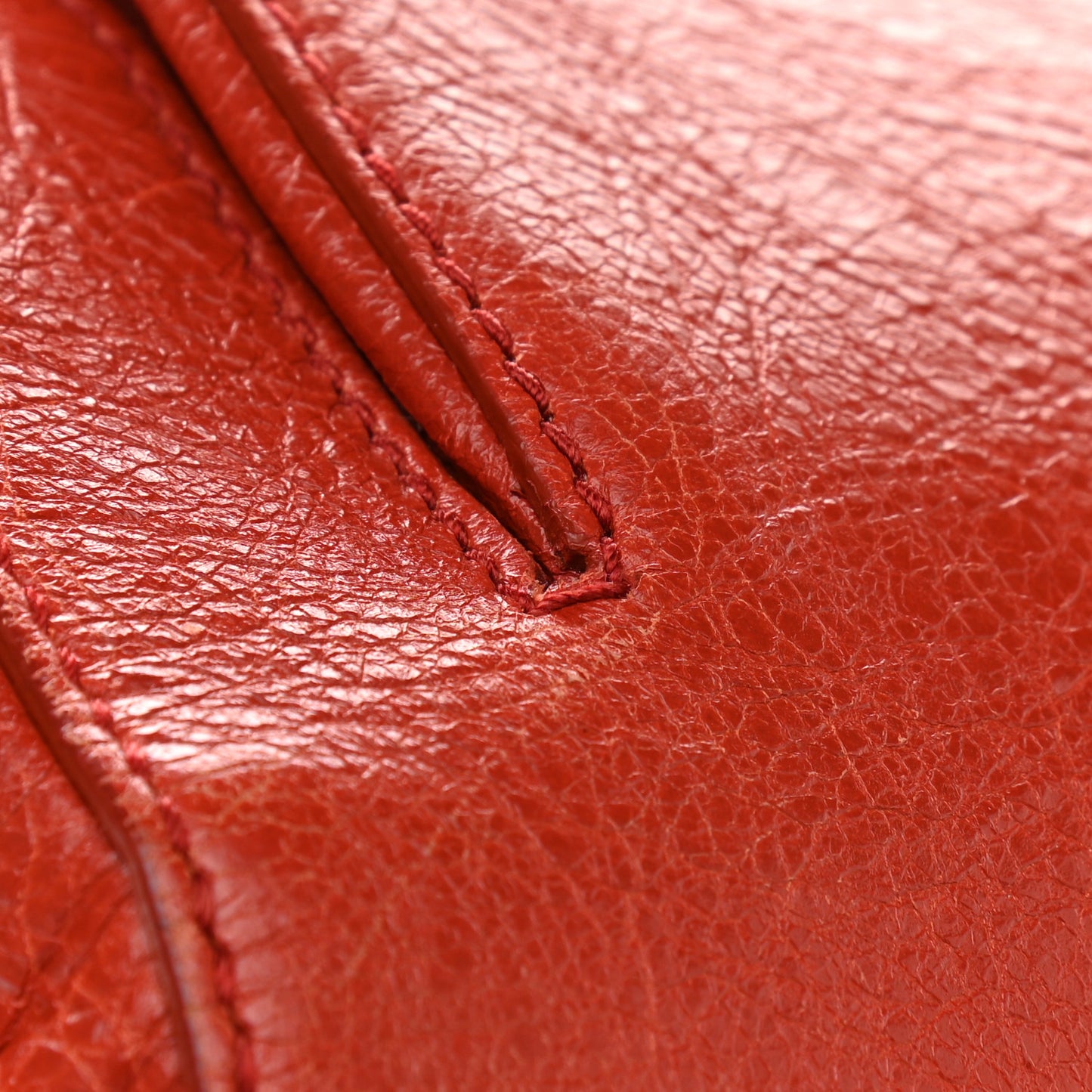 Agneau Giant 12 Hardware Zip Traveler Backpack Rouge Ambre