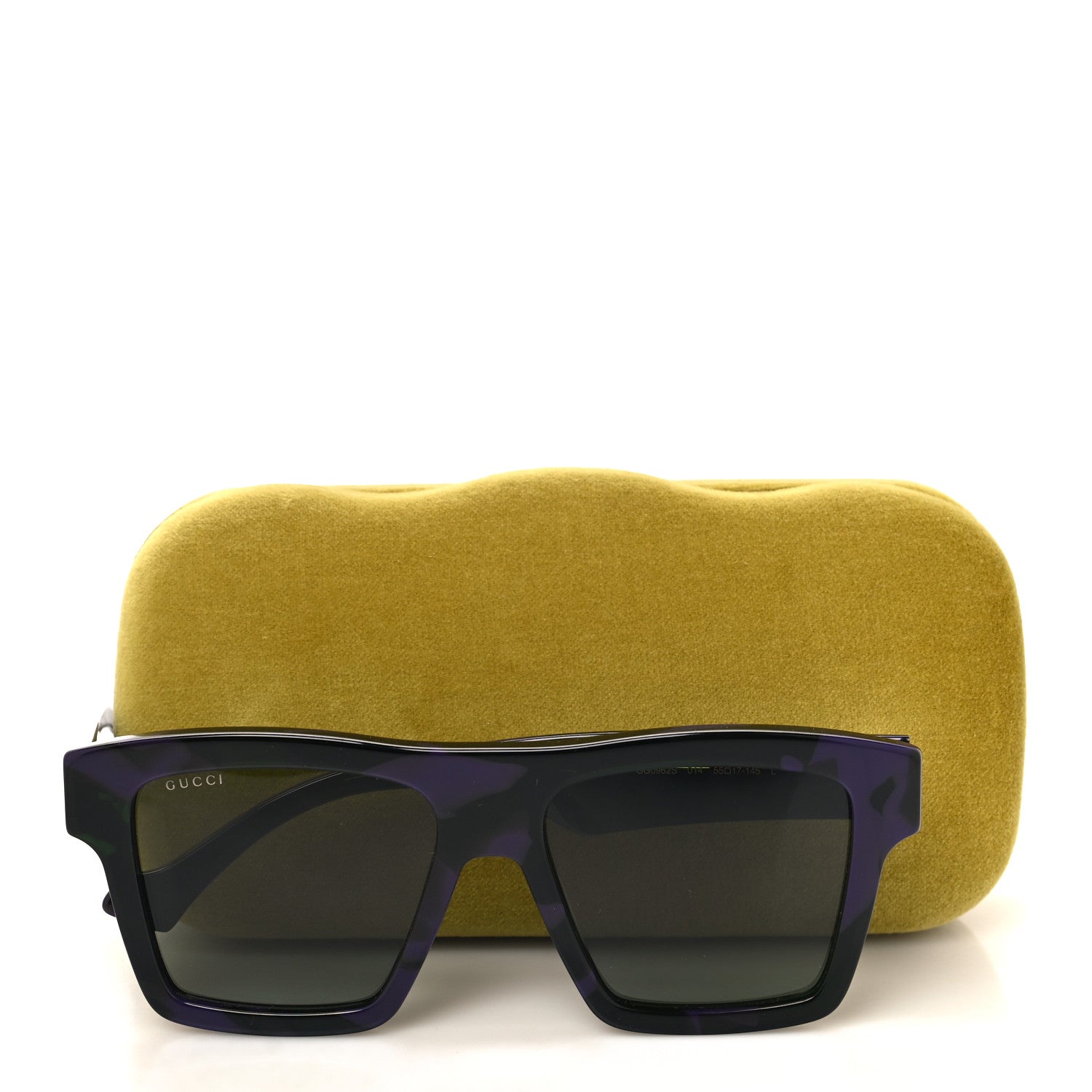 Gucci Acetate Rectangle Sunglasses GG0962S Black 8 of 8