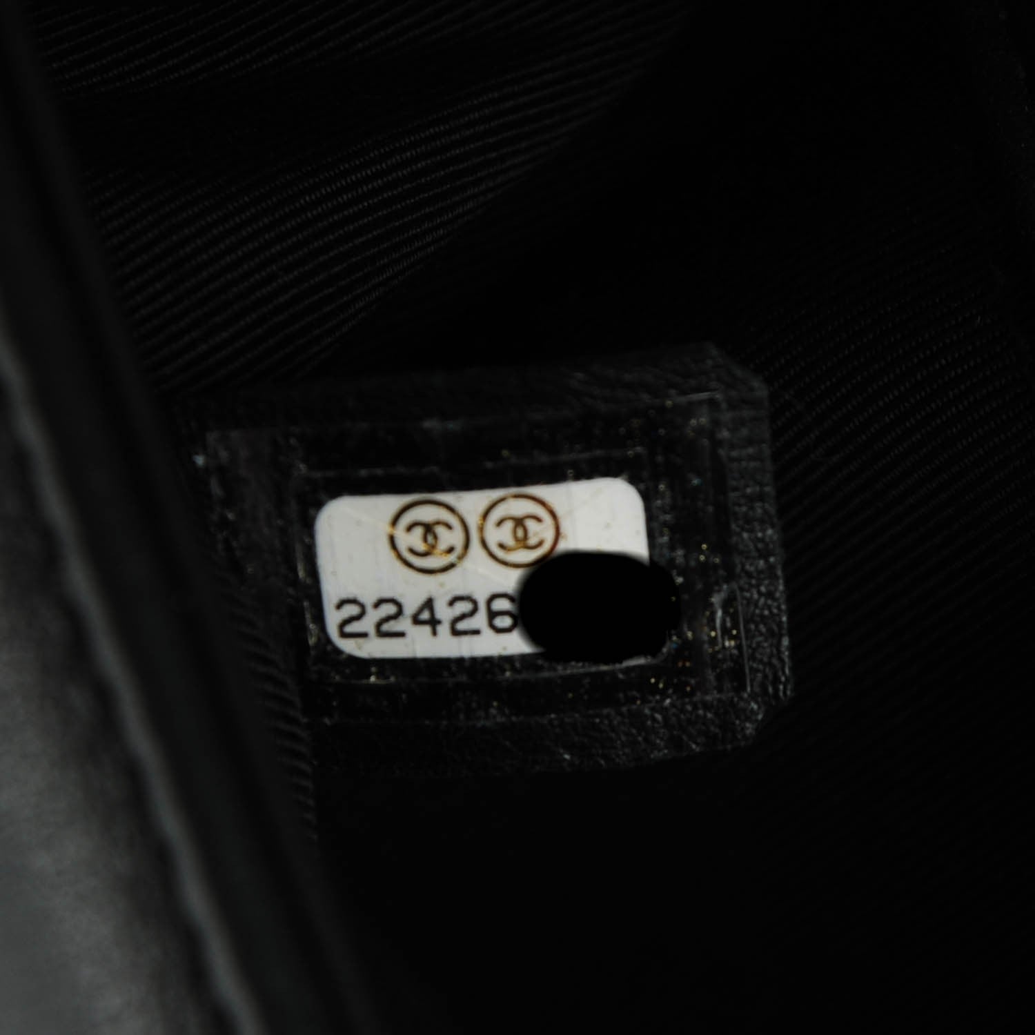 Chanel Calfskin Chevron Quilted Small Boy Flap Black 7 of 7