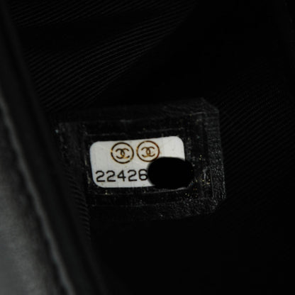 Chanel Calfskin Chevron Quilted Small Boy Flap Black 7 of 7