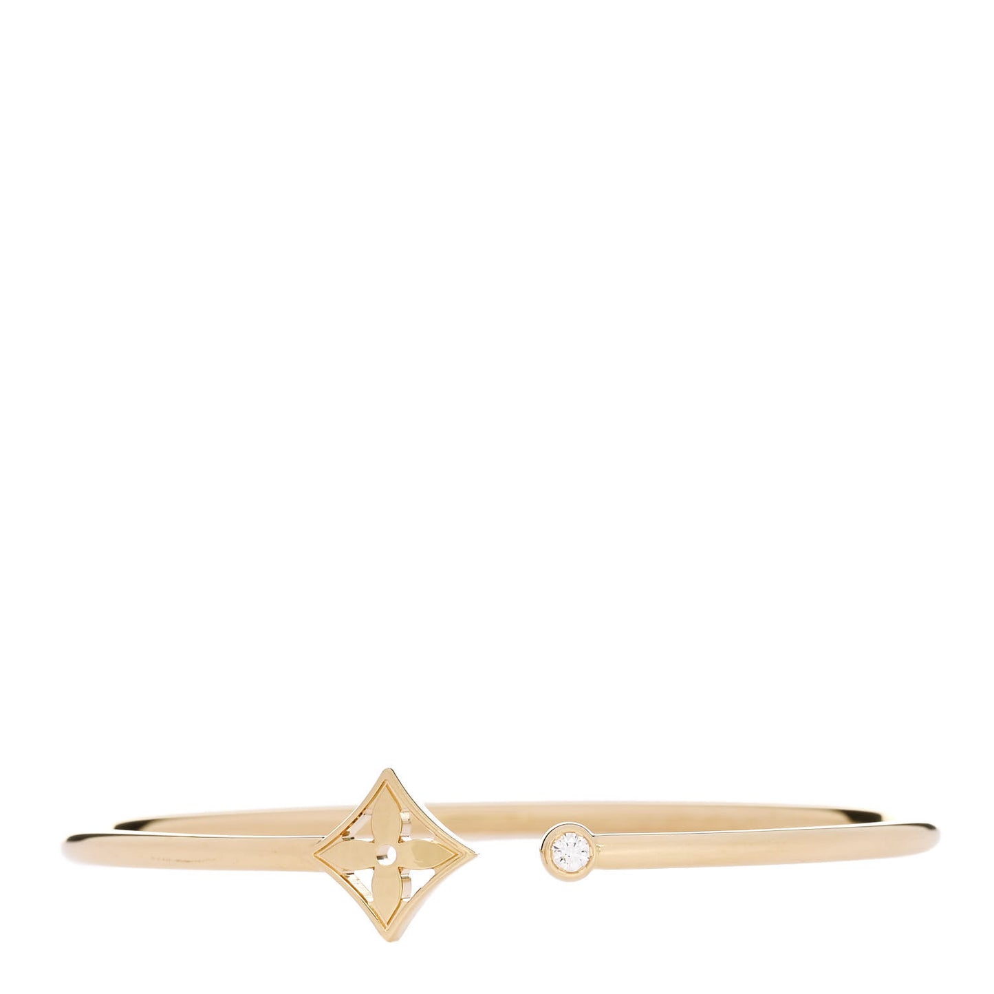 18K Yellow Gold Diamond Idylle Blossom Twist Bracelet