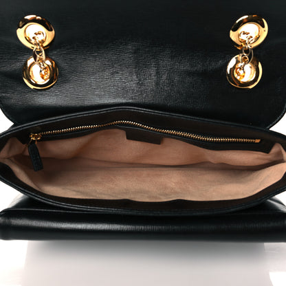 Gucci Azalea Calfskin Small Marina Chain Shoulder Bag Black 5 of 10