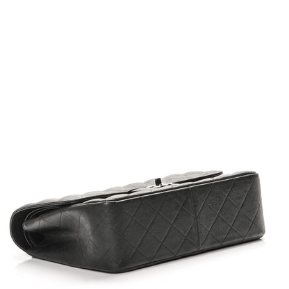 Chanel Crumpled Calfskin Quilted Jumbo Double Flap So Black 4 of 7