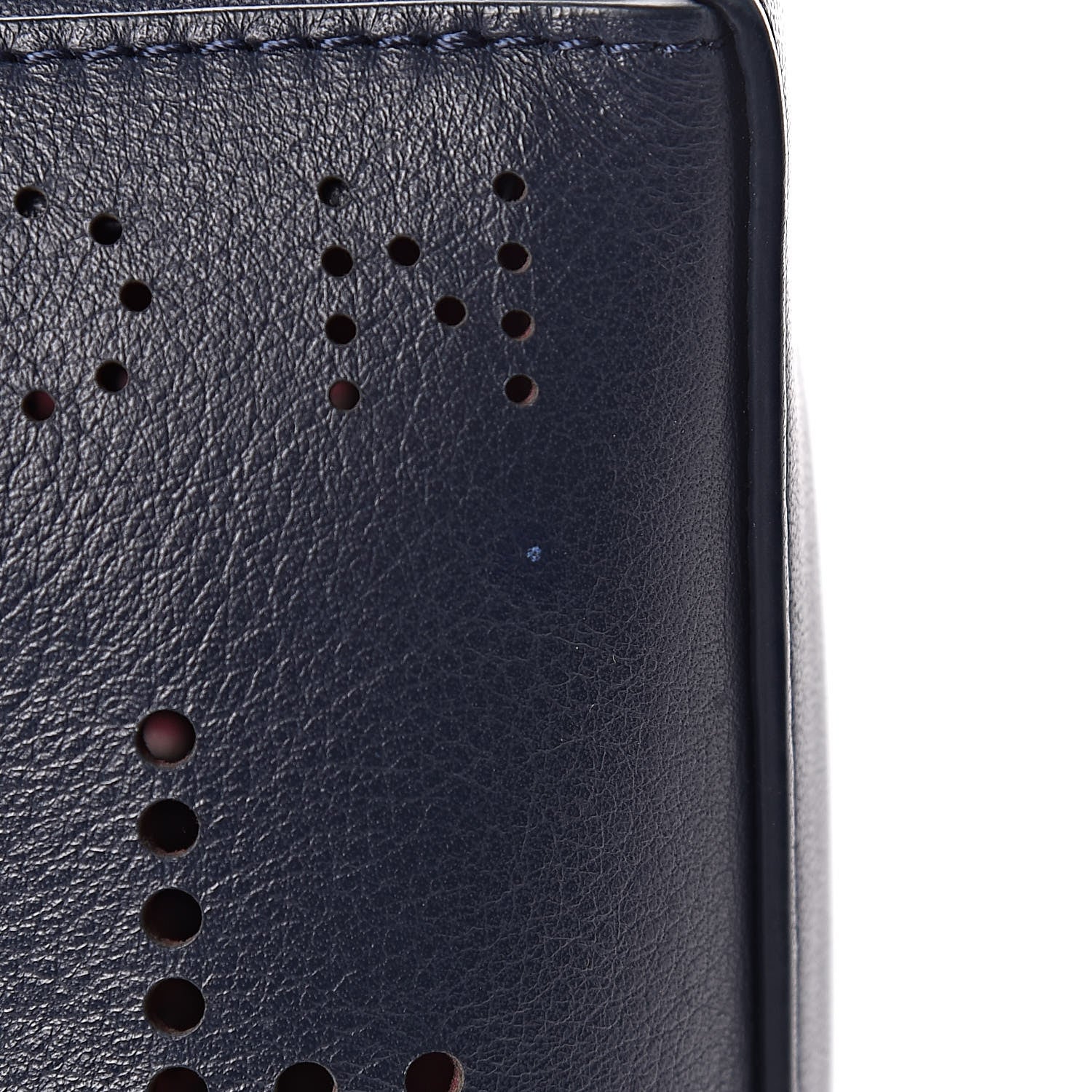Chanel Calfskin Tweed Eyelet Flap Bag Navy 11 of 14