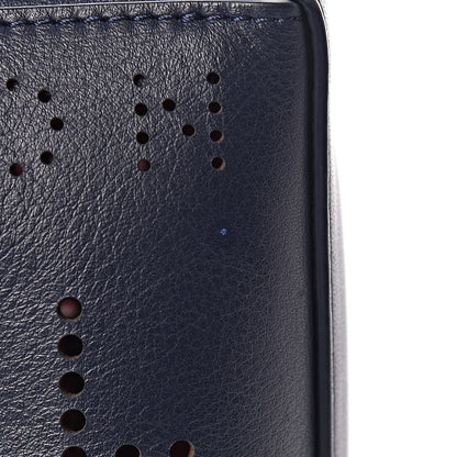 Chanel Calfskin Tweed Eyelet Flap Bag Navy 11 of 14