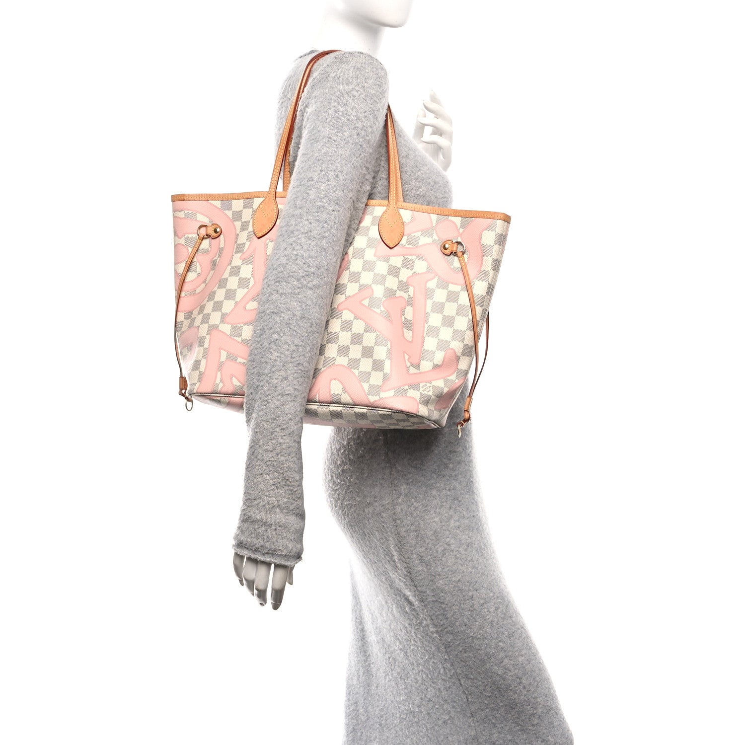 Louis Vuitton Damier Azur Tahitienne Neverfull MM 2 of 13