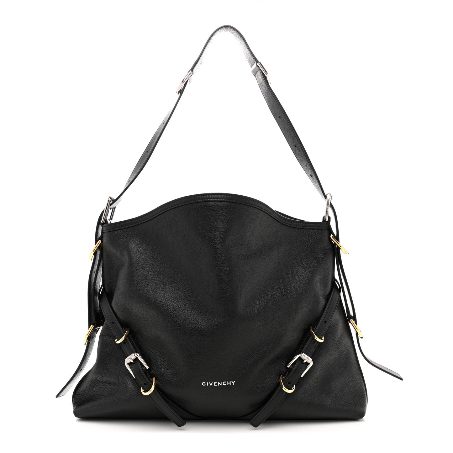 Calfskin Medium Voyou Bag Black