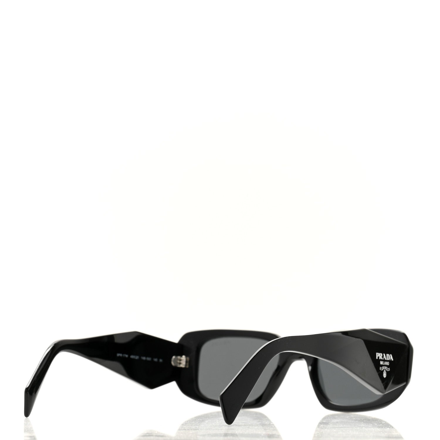Prada Acetate Symbole Sunglasses SPR 17W Black 4 of 8