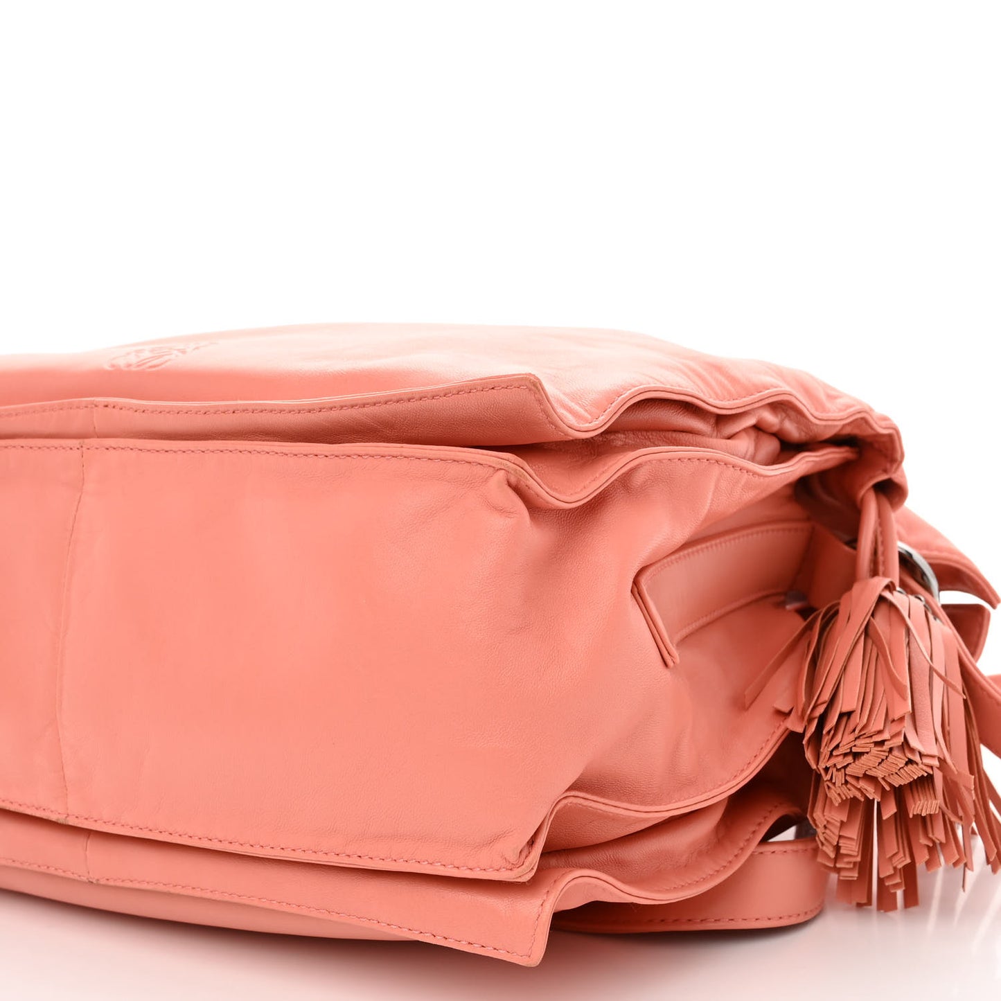 Calfskin Flamenco Knot Bag Pink