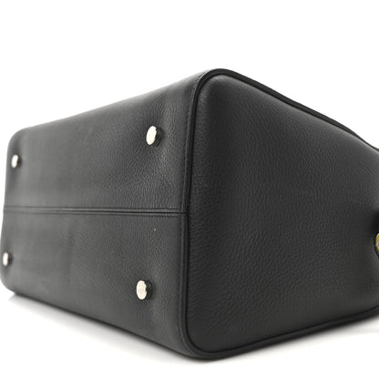 The Row Grained Calfskin Bowling Bag Two Black 9 of 9