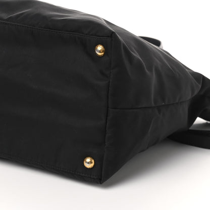 Prada Tessuto Nylon Saffiano Tote Black 10 of 10