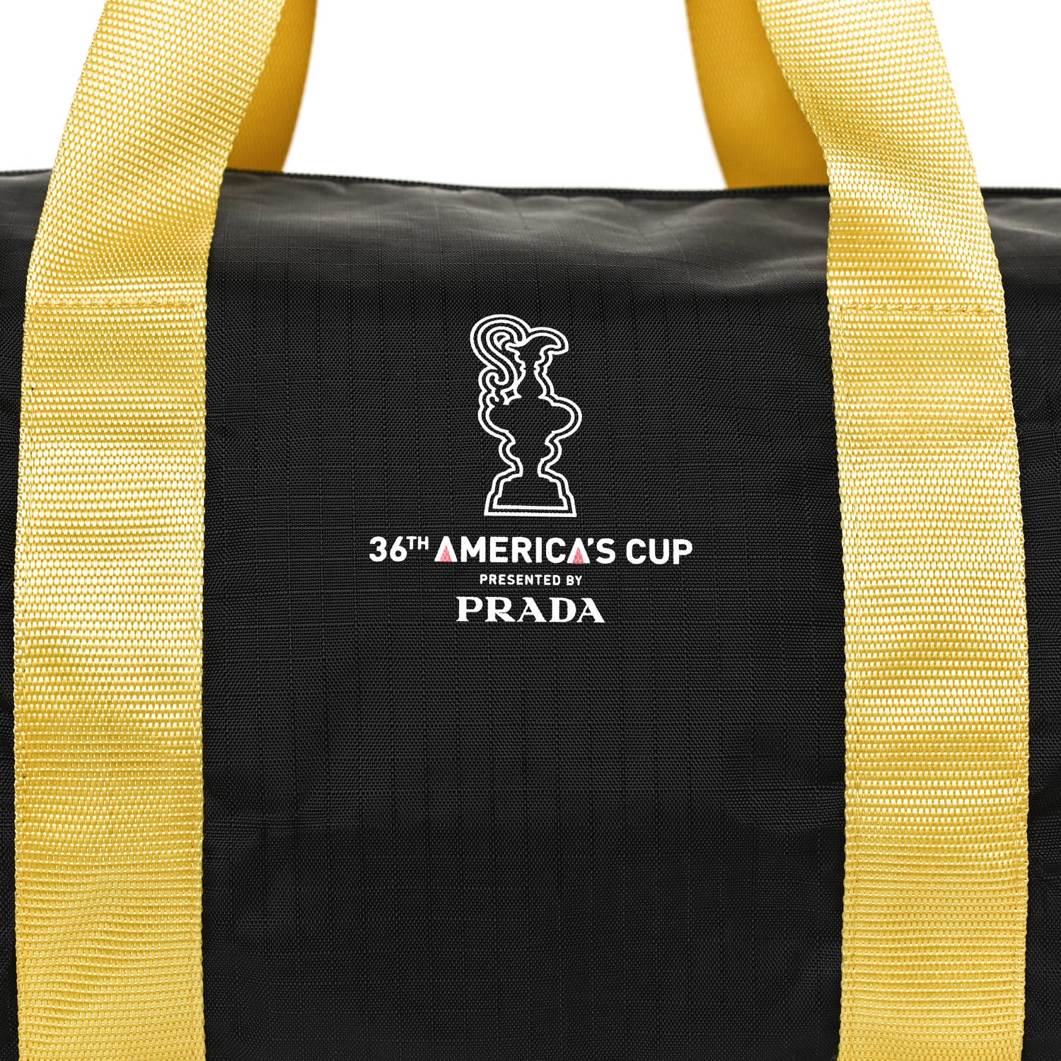 Prada Tessuto Nylon 36th Americas Cup Duffle Bag Black 7 of 9