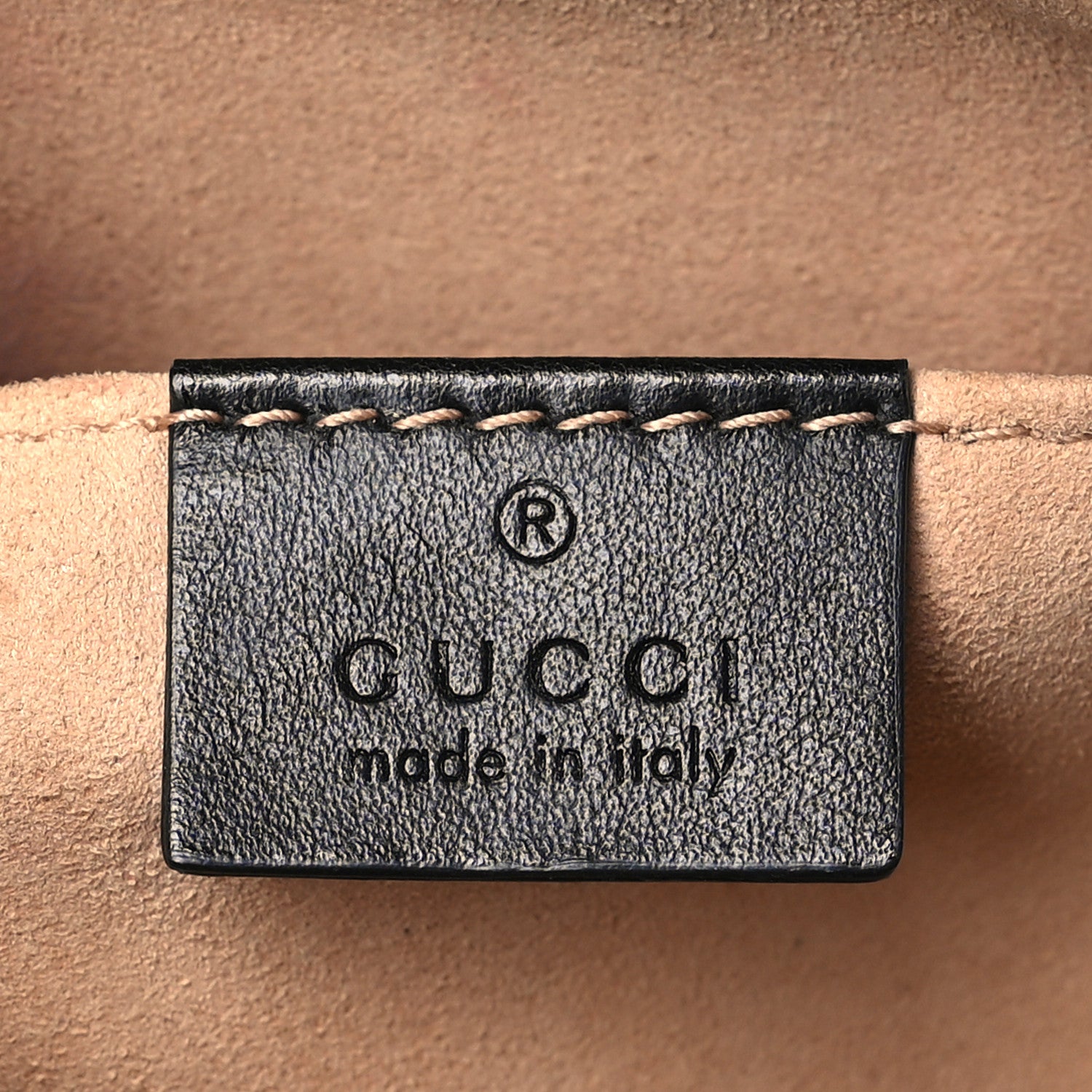 Gucci Calfskin Matelasse Mini GG Marmont Chain Shoulder Bag Black 6 of 8