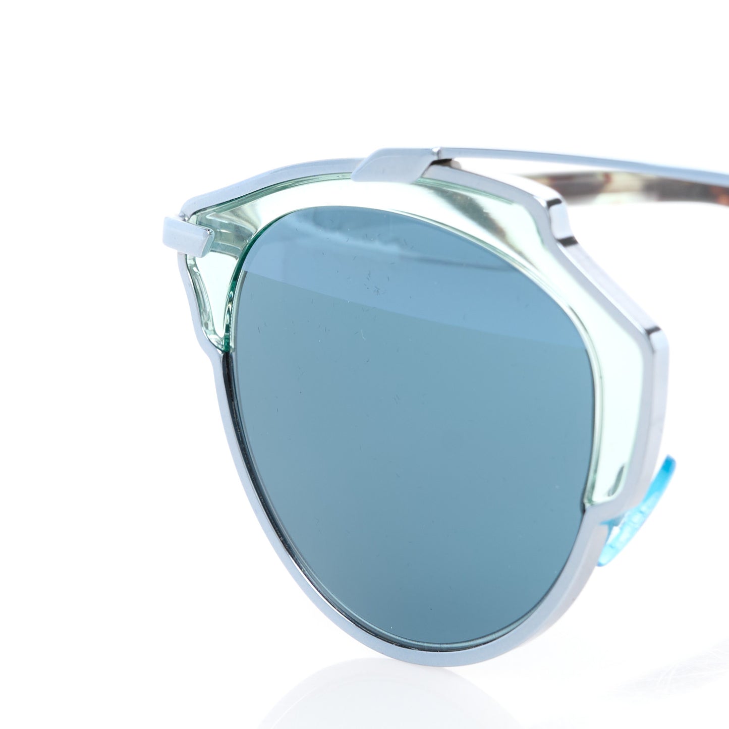 Two Tone So Real Sunglasses Blue Havana