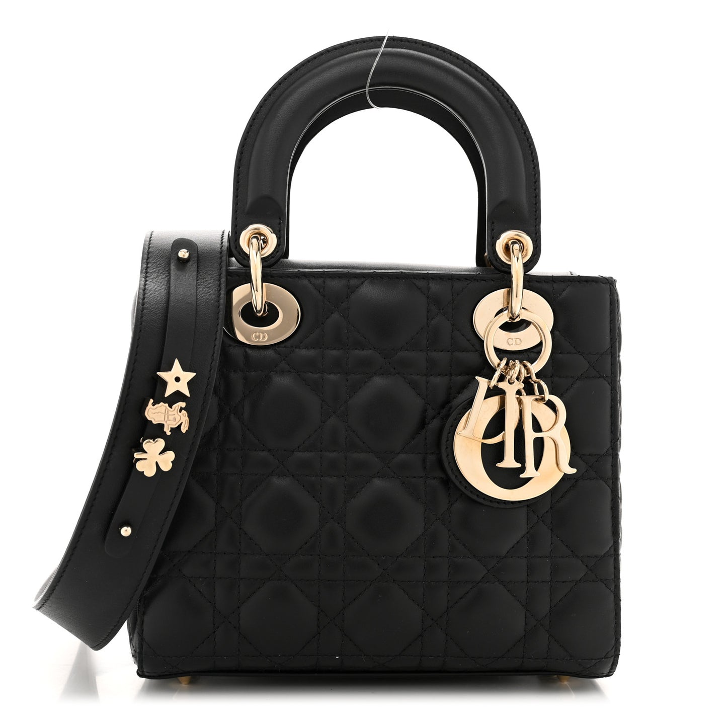 Lambskin Cannage Small My ABCDior Lady Dior Black
