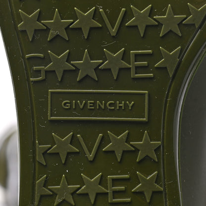 Givenchy Knit Rubber Storm Over The Knee Boots 36 Khaki 6 of 8