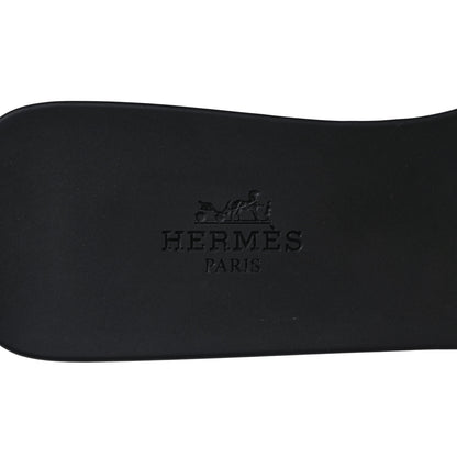 Hermes Rubber Aloha Sandals 36 Black 7 of 8