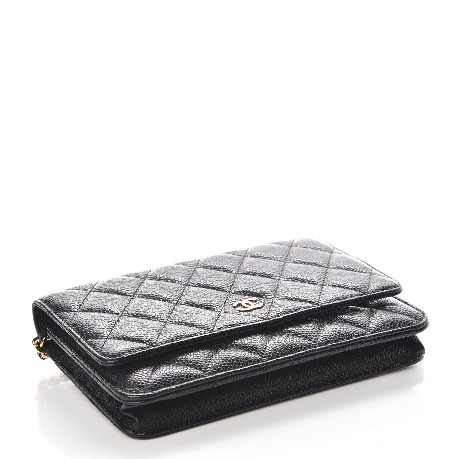 Chanel Caviar Quilted Wallet On Chain WOC Black 4 of 11