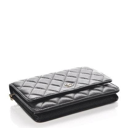 Chanel Caviar Quilted Wallet On Chain WOC Black 4 of 11