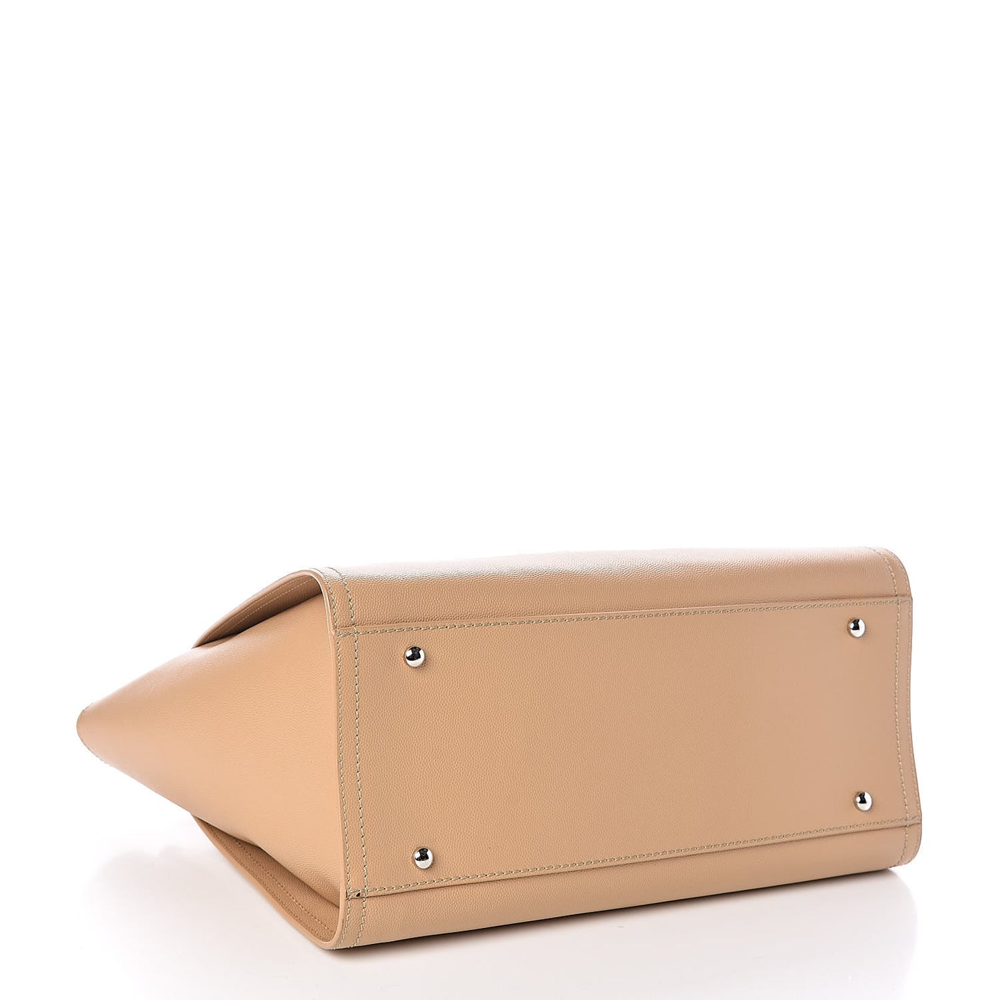 Caviar Small Studded Deauville Tote Beige