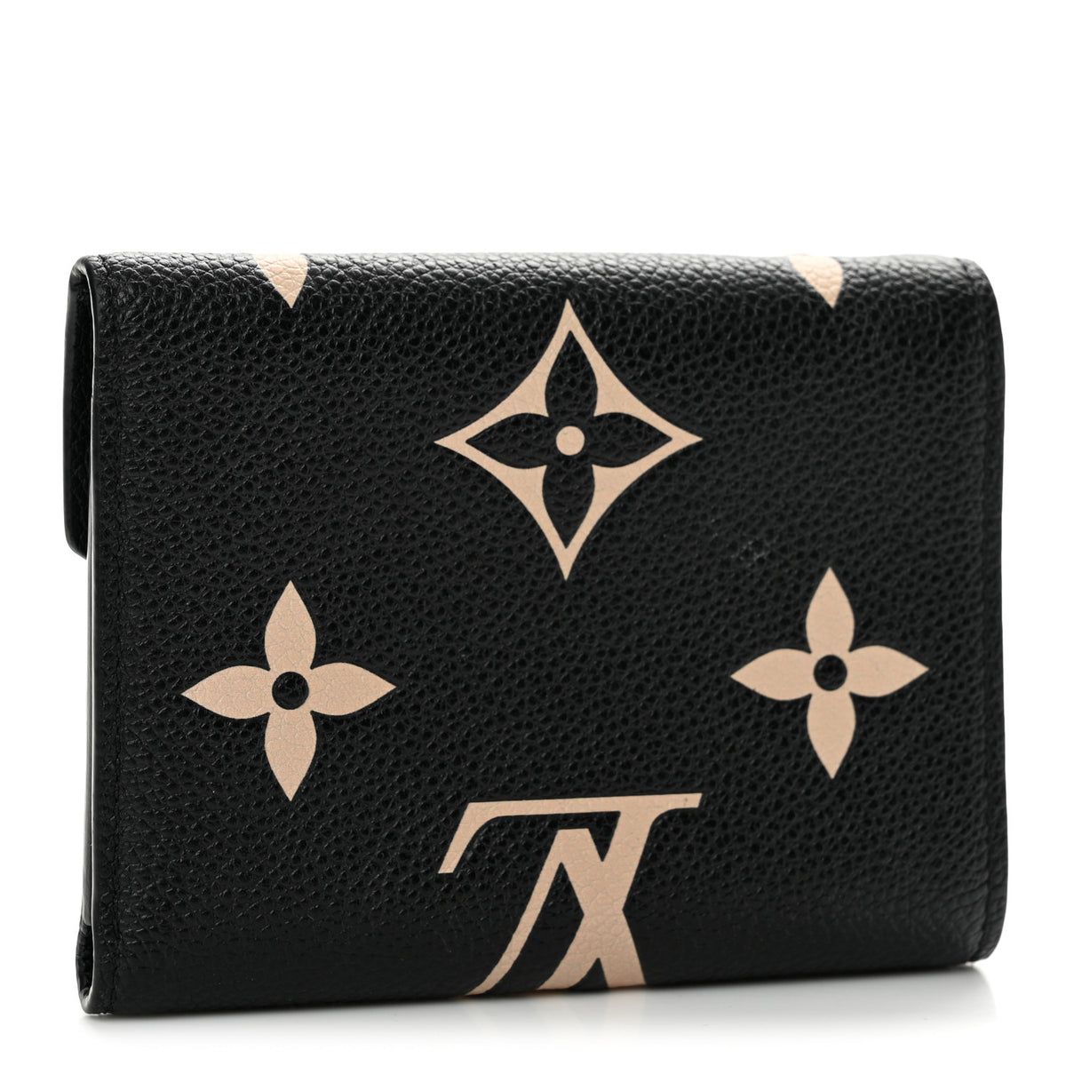 Louis Vuitton Empreinte Monogram Giant Victorine Wallet Black Beige 3 of 9