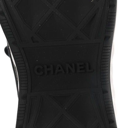 Chanel Velvet Calfskin Mixed Fibers CC Sneakers 40.5 Black 6 of 8