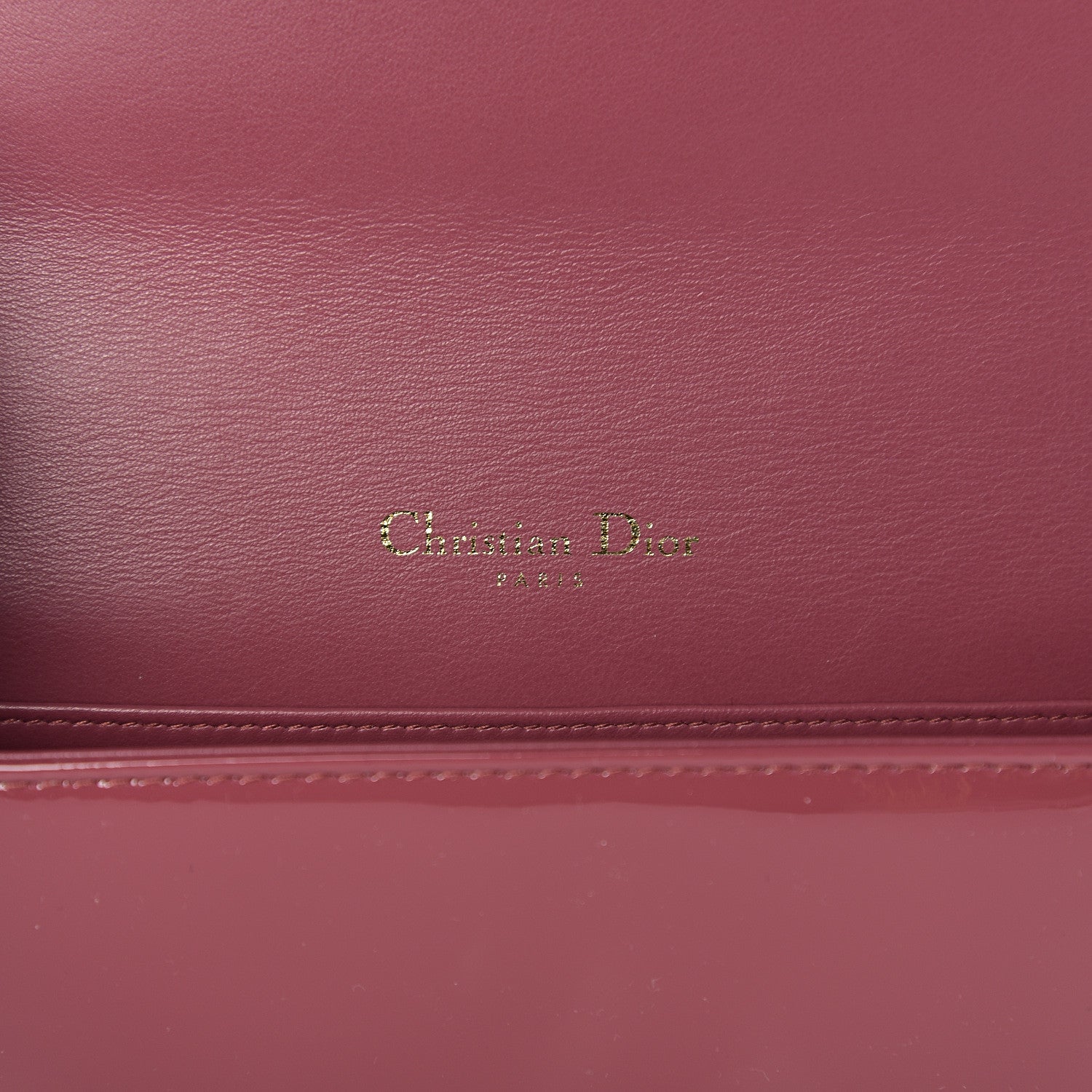 Christian Dior Patent Cannage Lady Dior Clutch Mallow Rose 5 of 10
