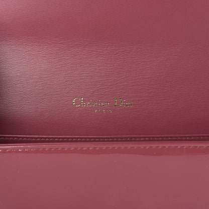 Christian Dior Patent Cannage Lady Dior Clutch Mallow Rose 5 of 10
