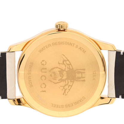 Gucci Stainless Steel Calfskin 38mm G-Timeless Quartz Watch White 4 of 5