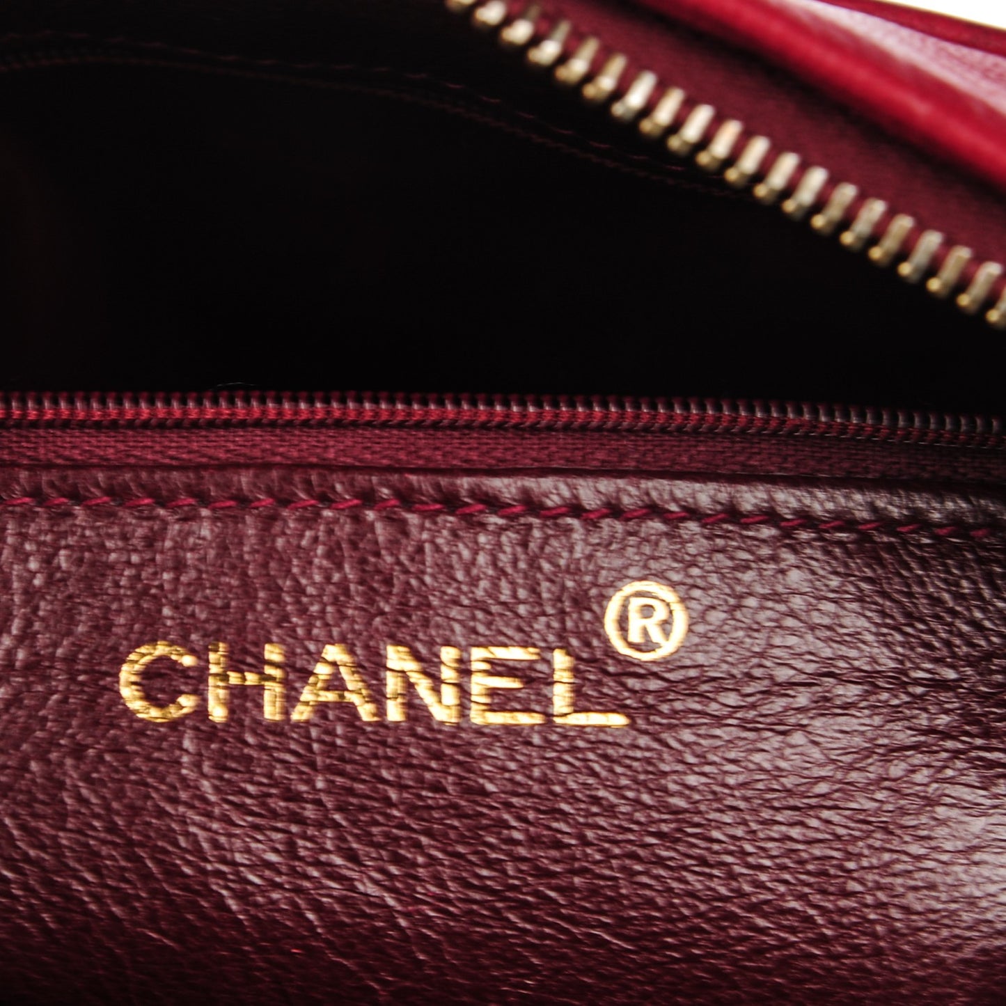 Lambskin Quilted Tassel Camera Case Red