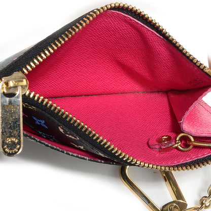 Louis Vuitton Monogram Multicolor Key Pouch Black 6 of 7