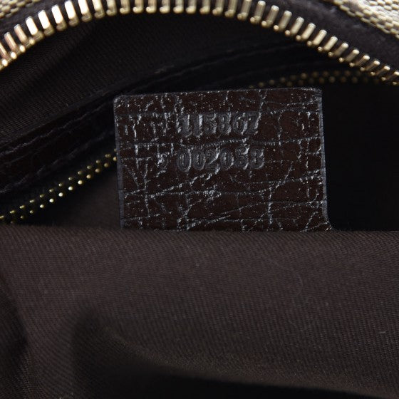 Gucci Monogram Medium Horsebit Chain Hobo Dark Brown 7 of 7