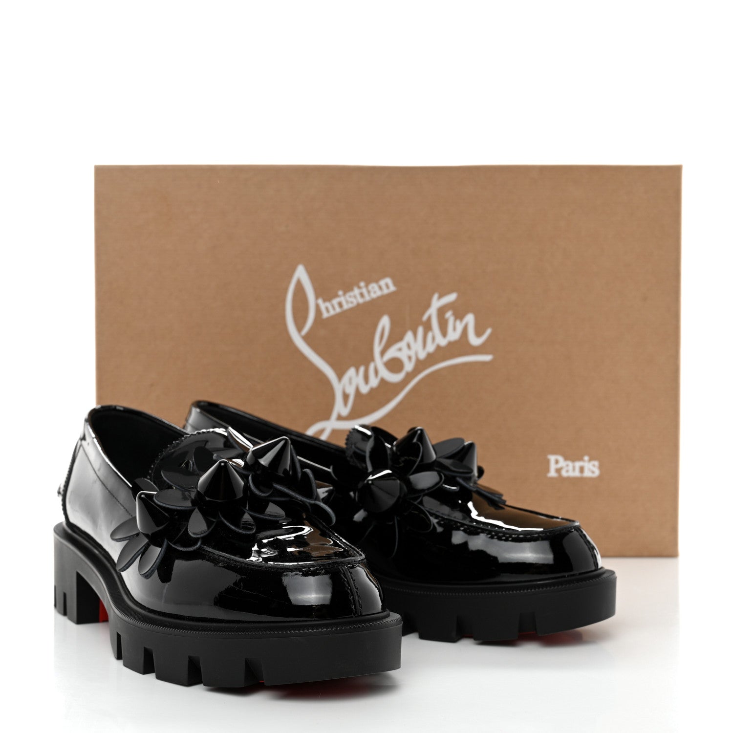 Christian Louboutin Patent Daisy Loafers 36 Black 8 of 8