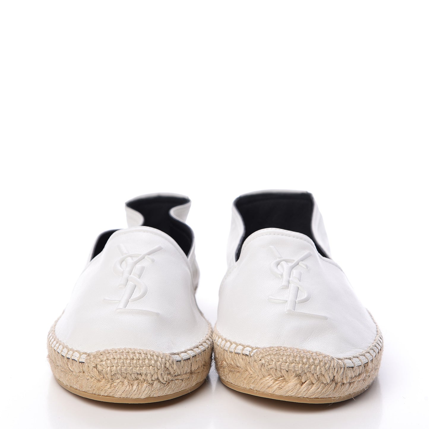 Lambskin Monogram Espadrilles 39.5 White