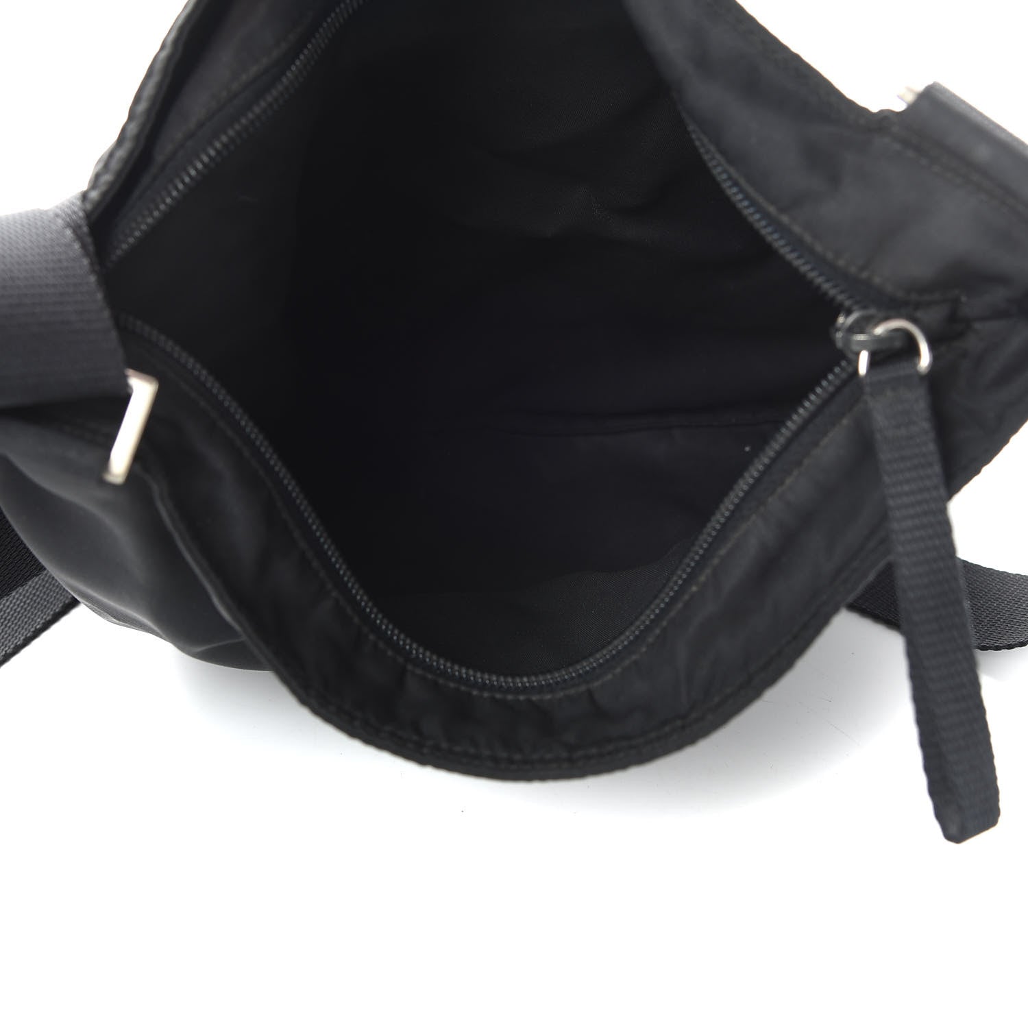 Prada Tessuto Nylon Messenger Bag Black 5 of 13