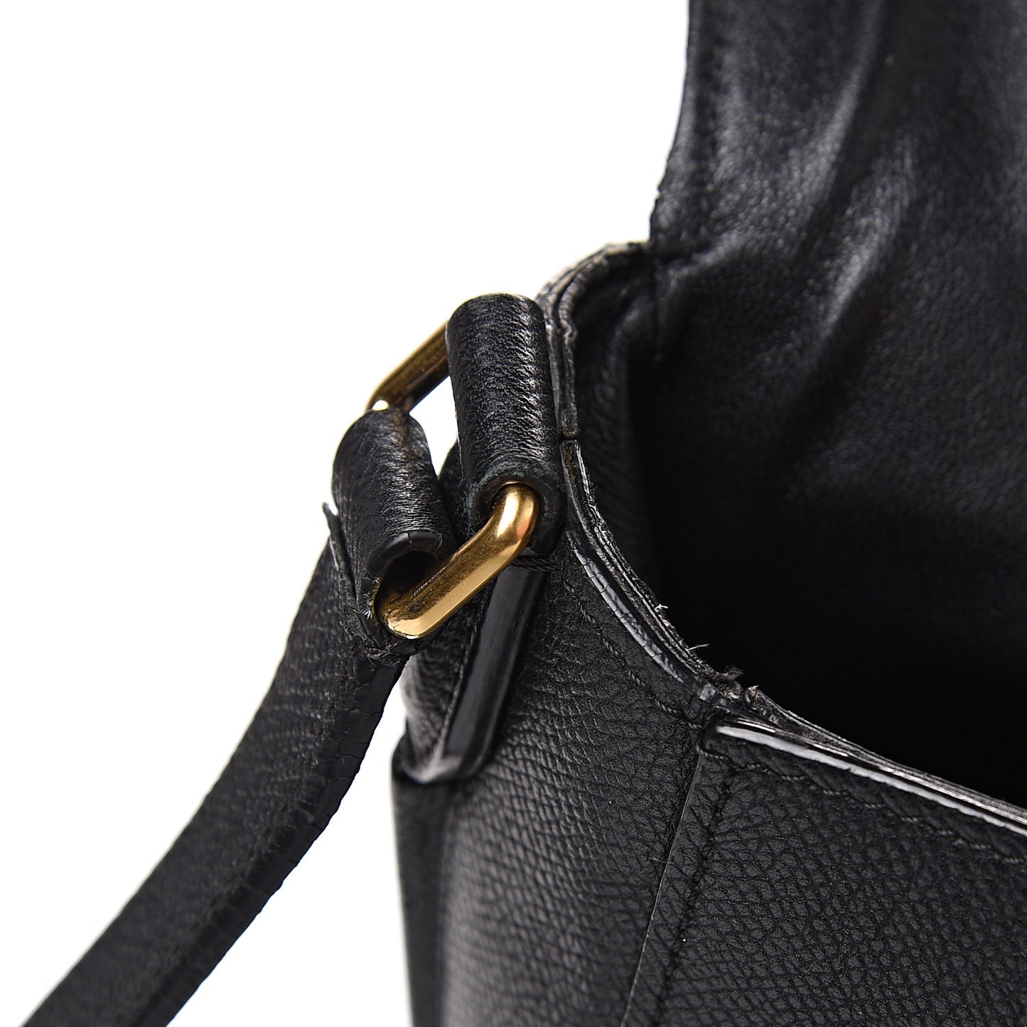 Grained Calfskin Medium Trotteur Black