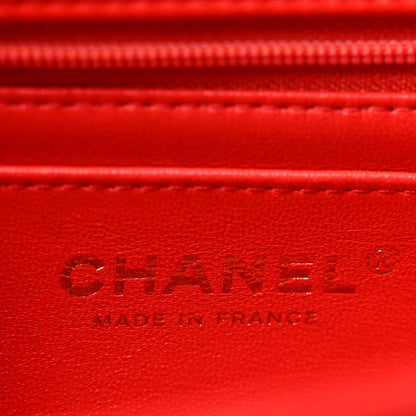 Chanel Lambskin Resin Crystal Square Quilted Monacoco Mini Flap Red 5 of 12